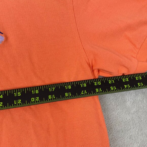 Brooks Brothers Mens Polo Shirt M Orange Performance 100% Cotton Original Fit Em - Picture 4 of 13